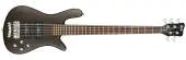 "Warwick - RockBass Streamer Standard 5-String Bass Guitar with Gig Bag - Nirvana Black Transparent Satin"