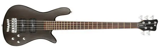 Warwick - RockBass Streamer Standard 5-String Bass Guitar with Gig Bag - Nirvana Black Transparent Satin