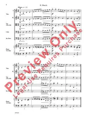 Andantino and March - Elgar/Dabczynski - String Orchestra - Score - Gr. 2