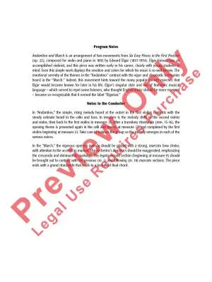 Andantino and March - Elgar/Dabczynski - String Orchestra - Score - Gr. 2