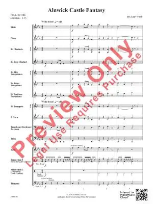 Alnwick Castle Fantasy - Webb - Concert Band - Gr. 1