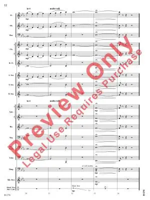 In Quiet Times - Swearingen - Concert Band - Score - Gr. 1.5