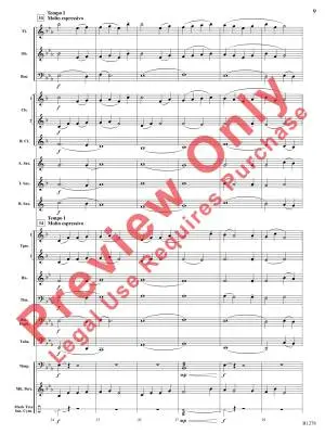 In Quiet Times - Swearingen - Concert Band - Score - Gr. 1.5