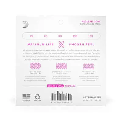 XS 5-String Bass Set, Long Scale - Regular Light (45-130)