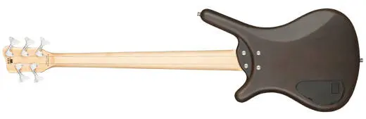 RockBass Corvette Basic 5-String Bass Guitar with Gig Bag - Nirvana Black Transparent Satin