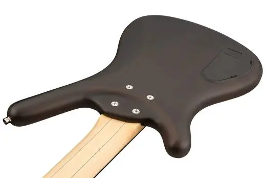 RockBass Corvette Basic 5-String Bass Guitar with Gig Bag - Nirvana Black Transparent Satin