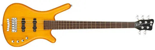 Warwick - RockBass Corvette Basic 5-String Bass Guitar with Gig Bag - Honey Violin Transparent Satin