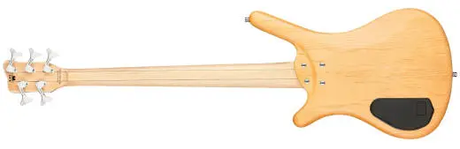 RockBass Corvette Basic 5-String Bass Guitar with Gig Bag - Natural Transparent Satin