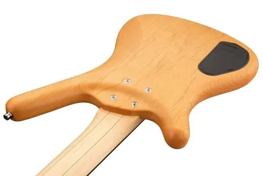 RockBass Corvette Basic 5-String Bass Guitar with Gig Bag - Natural Transparent Satin