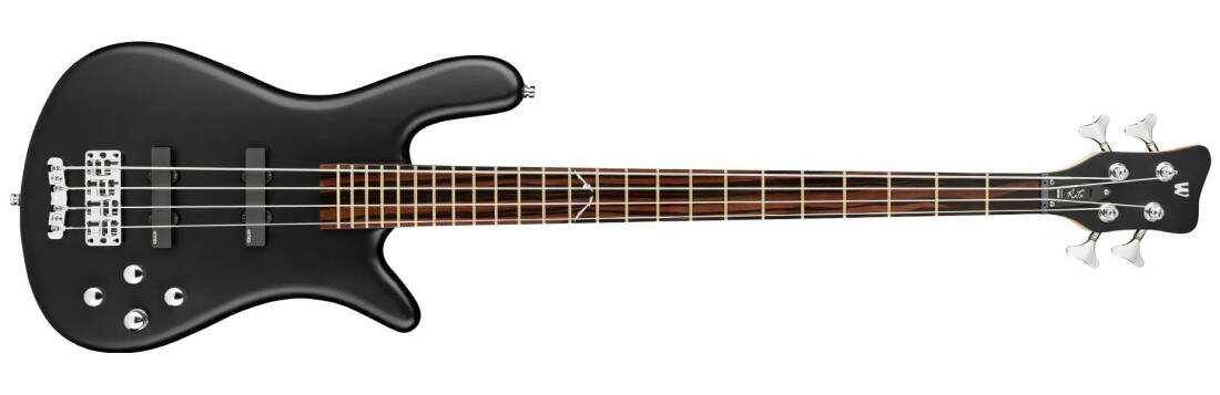 RockBass Artist Line Robert Trujillo 4-String Bass Guitar with Gig Bag - Solid Black Satin
