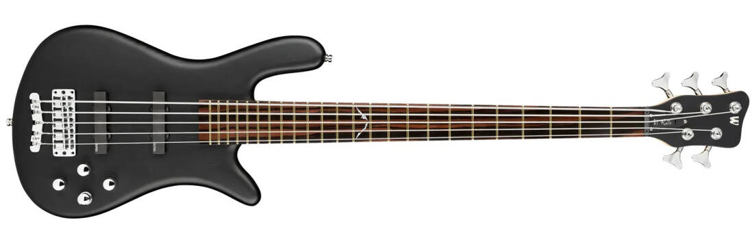 RockBass Artist Line Robert Trujillo 5-String Bass Guitar with Gig Bag - Solid Black Satin