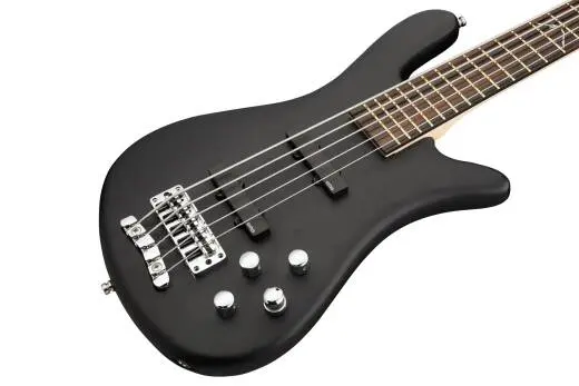 RockBass Artist Line Robert Trujillo 5-String Bass Guitar with Gig Bag - Solid Black Satin