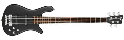 Warwick - RockBass Artist Line Robert Trujillo 5-String Bass Guitar with Gig Bag - Solid Black Satin