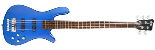 Warwick - RockBass Streamer LX 5-String Bass Guitar with Gig Bag - Blue Metallic