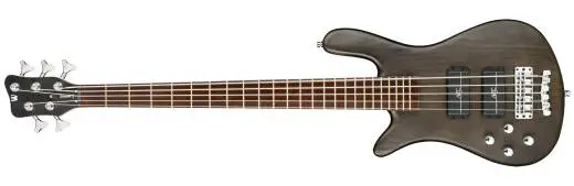 Warwick - RockBass Streamer Standard Left-Handed 5-String Bass Guitar with Gig Bag - Nirvana Black Transparent Satin