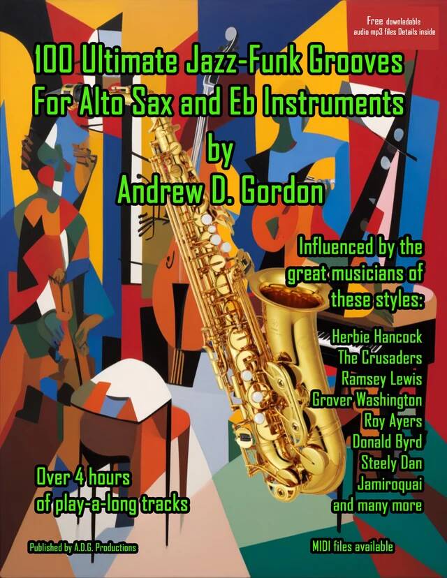 100 Ultimate Jazz-Funk Grooves for Alto Sax - Gordon - Book/Media Online