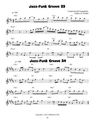 100 Ultimate Jazz-Funk Grooves for Alto Sax - Gordon - Book/Media Online