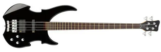 Warwick - RockBass Vampyre Dark Lord 4-String Bass Guitar, F#BEA Tuning with Gig Bag - Solid Black High Polish