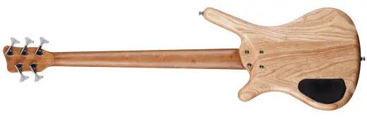 Teambuilt Pro Series Corvette $$ 5-String Bass Guitar with Gig Bag - Natural Transparent Satin