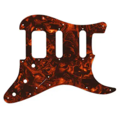 WD Music - Custom Pickguard for Fender American Deluxe Stratocaster - Faux Tortoise