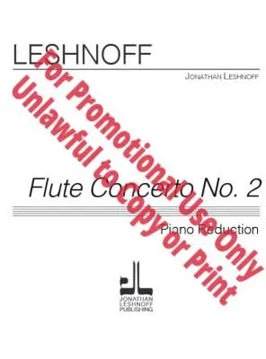 Flute Concerto No. 2 - Leshnoff  - Flute/Piano - Sheet