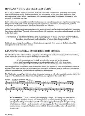 Six Cello Suites with Study Guide - Bach/Dorff - Bass Clarinet - Book
