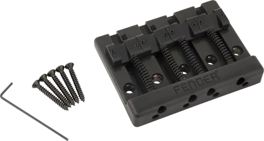 Fender - HiMass 4-String Bass Bridge Assembly with Brass Saddles