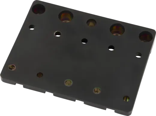 HiMass 4-String Bass Bridge Assembly with Brass Saddles