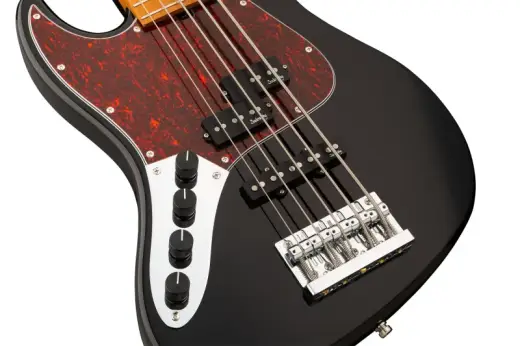 MetroExpress 21-Fret Hybrid P/J 5-String Bass with Gigbag - Black (Left Handed)