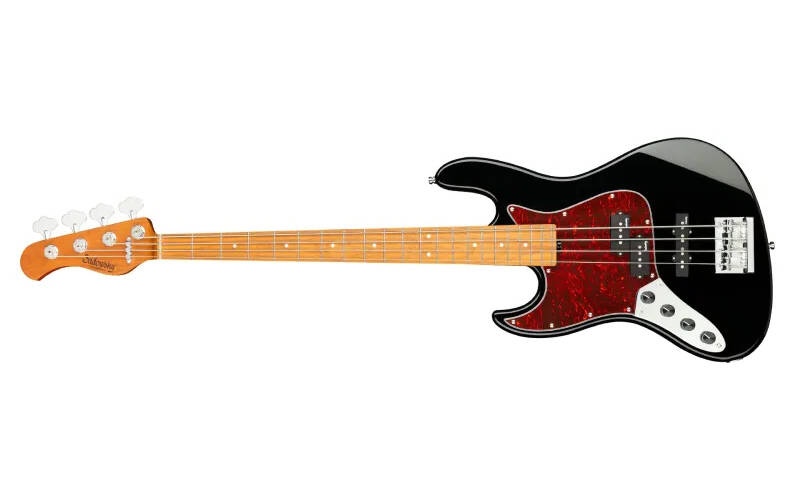 MetroExpress 21-Fret Hybrid P/J 4-String Bass with Gigbag - Black (Left Handed)