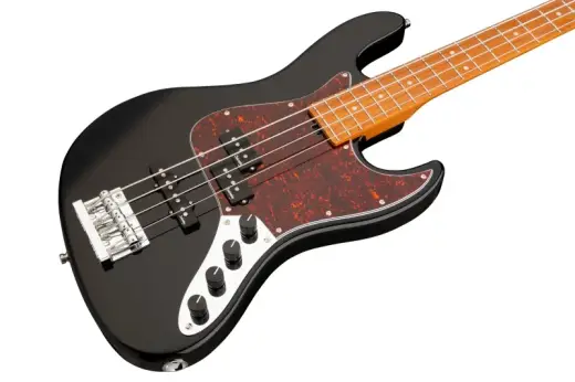 MetroExpress 21-Fret Hybrid P/J 4-String Bass with Gigbag - Black