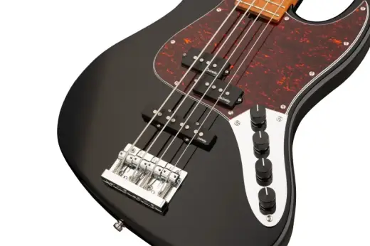 MetroExpress 21-Fret Hybrid P/J 4-String Bass with Gigbag - Black