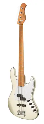 MetroExpress 21-Fret Hybrid P/J 4-String Bass with Gigbag - Champagne Metallic