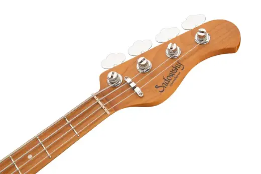 MetroExpress 21-Fret Hybrid P/J 4-String Bass with Gigbag - Champagne Metallic