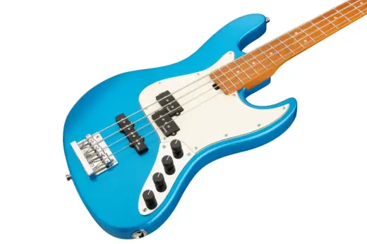 MetroExpress 21-Fret Hybrid P/J 4-String Bass with Gigbag - Ocean Blue Metallic