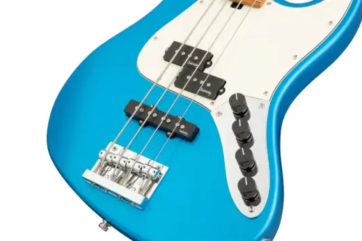 MetroExpress 21-Fret Hybrid P/J 4-String Bass with Gigbag - Ocean Blue Metallic