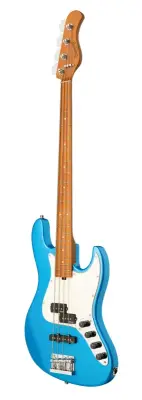 MetroExpress 21-Fret Hybrid P/J 4-String Bass with Gigbag - Ocean Blue Metallic