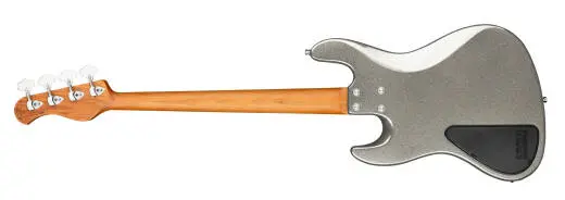 MetroExpress 21-Fret Hybrid P/J 4-String Bass with Gigbag - Silver Metallic