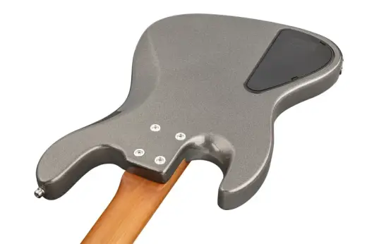 MetroExpress 21-Fret Hybrid P/J 4-String Bass with Gigbag - Silver Metallic