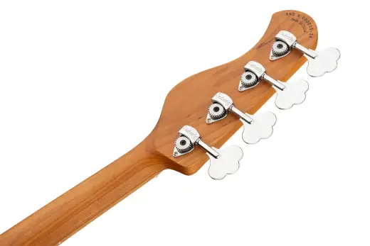 MetroExpress 21-Fret Hybrid P/J 4-String Bass with Gigbag - Silver Metallic