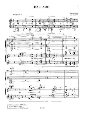 Ballade, Opus 30 - Hetu - Piano - Sheet