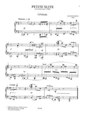 Petite Suite, Opus 7 - Hetu - Piano - Sheet