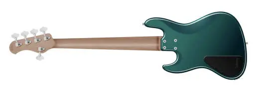 MetroExpress 21-Fret Hybrid P/J 5-String Bass with Gigbag - Sherwood Green Metallic