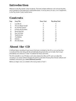 Play Ukulele Today! Songbook  - Book/CD