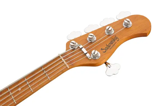 MetroExpress 21-Fret Hybrid P/J 5-String Bass with Gigbag - Champagne Metallic