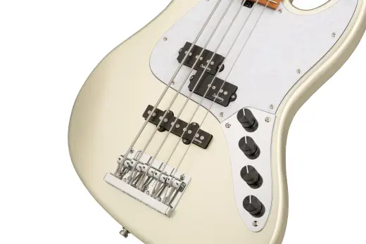 MetroExpress 21-Fret Hybrid P/J 5-String Bass with Gigbag - Champagne Metallic