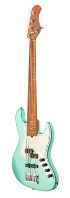 MetroExpress 21-Fret Hybrid P/J 5-String Bass with Gigbag - Sage Green Metallic