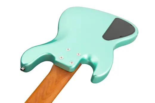 MetroExpress 21-Fret Hybrid P/J 5-String Bass with Gigbag - Sage Green Metallic