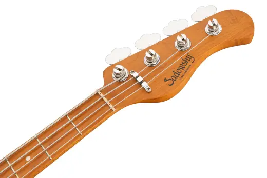 MetroExpress 21-Fret Hybrid P/J 4-String Bass with Gigbag - Candy Apple Red Metallic