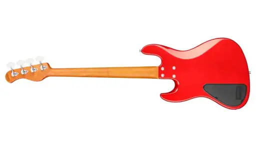 MetroExpress 21-Fret Hybrid P/J 4-String Bass with Gigbag - Candy Apple Red Metallic